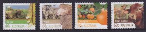 Australia 2012 Farming Australia Series 2- Set x4 - 60c each -used