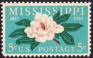 SC#1337 5¢ Mississippi Statehood (1967) MNH