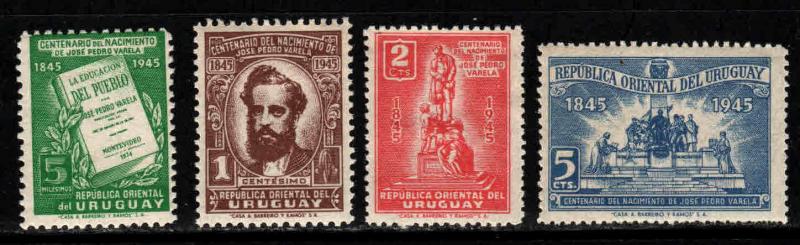 Uruguay # 534-37 ~ Cplt Set 4 ~ Mint, HMR & NH