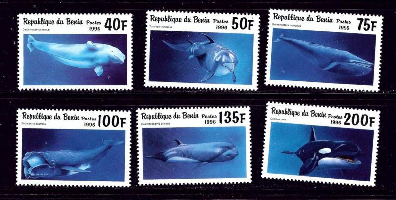 Benin 936-41 MNH 1996 Marine Mammals