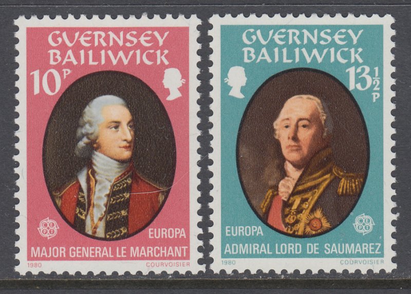 Guernsey 207-208 MNH VF