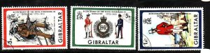 Gibraltar-Sc#283-5-used set-Royal Engineers-1972-