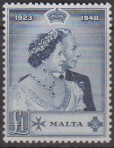 MALTA 1949 SILVER WEDDING 