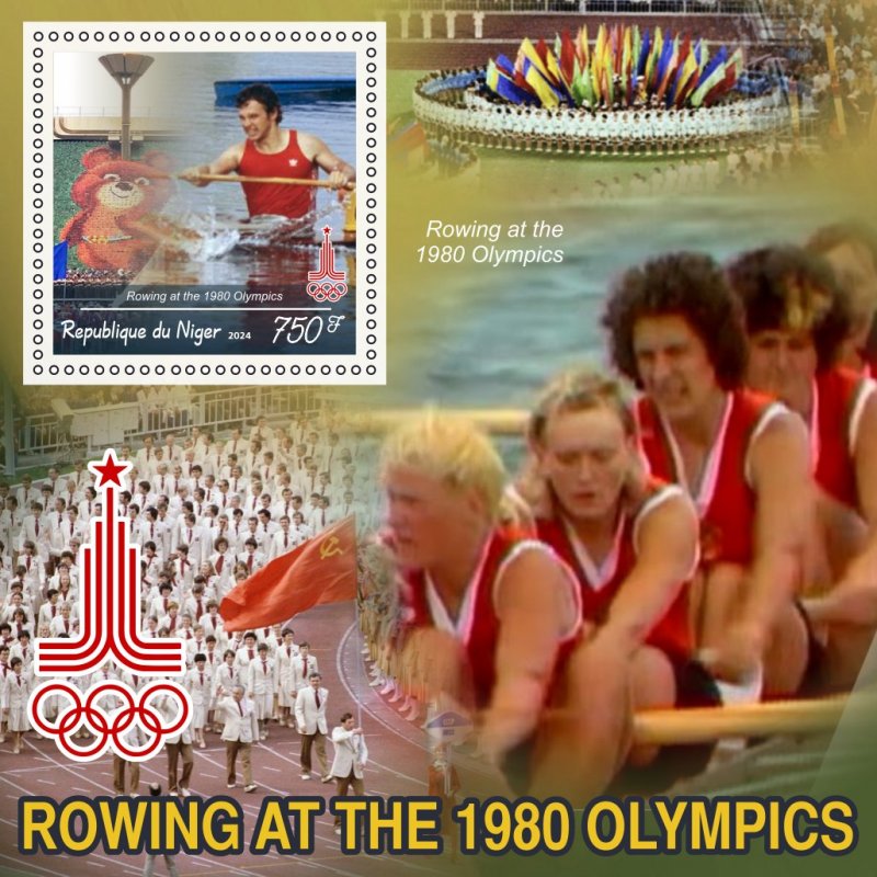 Stamps. Olympic Games. Rowing  8 sheets perforated