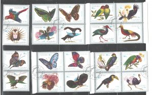 FUJEIRA TROPICAL BUTTERFLIES & BIRDS MNH &C.T.O