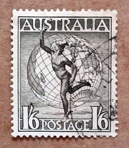 Australia #C6 1sh6p Mercury & Globe USED (1949)