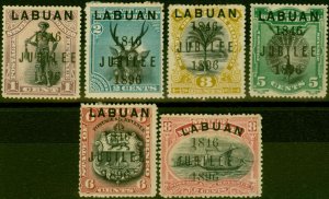 Labuan 1896 Jubilee Set of 6 SG83-88 Good MM