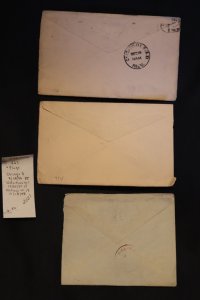 3 US covers w/flag cancels on 267 (#2021)