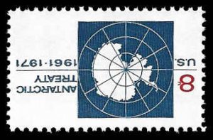 PCBstamps   US #1431 8c Antarctic Treaty, MNH, (14)