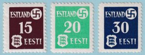 ESTONIA - OCCUPATION N3 - H5  MINT NEVER HINGED OG ** SET - CHALKY PAPER - R457