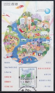 Hong Kong 2002 Serving the Community Week Souvenir Sheet Fine Used