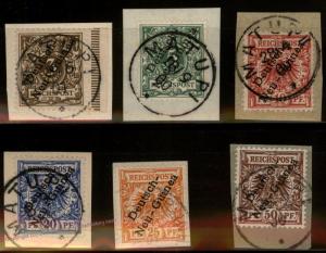 Germany Deutsche NeuGuinea DNG Mi1-6 Set 25pf Expertized MATUPI BERLINHAFE 85474