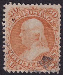 #71 Used, F-VF, Light face free cancel, nice (CV $250 - ID41213) - Joseph Luft