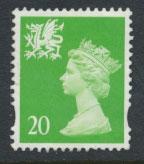 Great Britain Wales  SG W79 SC# WMMH70 Used  see details 1 center band 