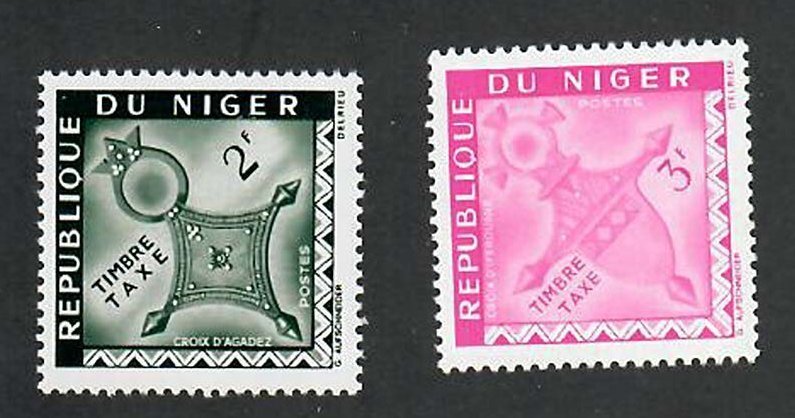 Niger; Scott J24, J25;  1962;  Used