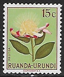 Ruanda-Urundi # 115 - Protea - used.....{KZw4}