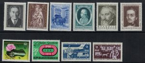 Austria 1974 Complete Commemoratives - MNH