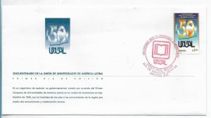 MEXICO 1999 UNION OF LATIN AMERICAN UNIVERSITIES 50Th Anniv. UDUAL FDC COVER