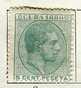 SPANISH COLONIES;  1880 classic Alfonso issue unused 5c. value