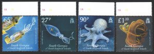 Falkland Islands. 2010. Octopus, squid, sea fauna. MNH.