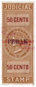 (I.B) Malaya States Revenue : Perak Judicial 50c