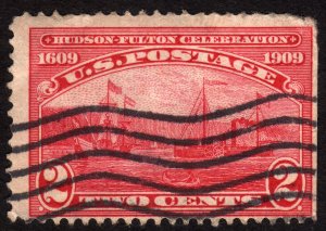 1909, US, 2c,  Hudson-Fulton Celebration, Used, Sc 372