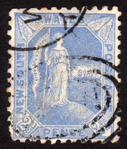 1890, New South Wales, 2 1/2p, Used, Sc 89