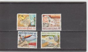 Papua New Guinea  Scott#  627-630  Used  (1985 Post Office Centenary)