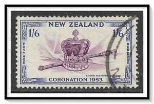 New Zealand #284 QE II Coronation Used