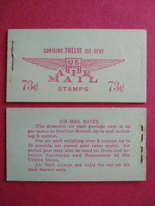 BKC4a 1949 AIR MAIL SMALL WING Unexploded Booklet of 12 US 6¢ stamps MNH 