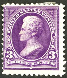 U.S. #253 MINT OG HR SML TEAR