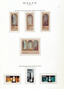 MALTA 1980/82 Religion Art Chess Birds MNH Approx 65 Items (ELF 930