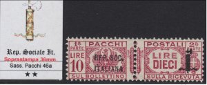 ITALY RSI (Social Rep) -Pacchi n.46a variety cv 1450$ CERT. FERRARIO MNH** R+