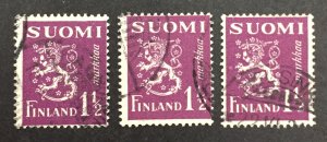 Finland 1930 #169, Wholesale lot of 3, Used, CV $1.50