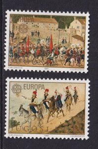 Yugoslavia   #1528-1529   MNH  1981  Europa  paintings