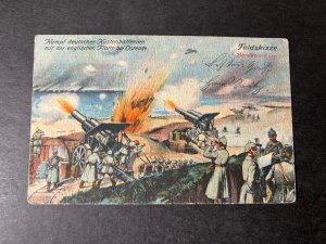 1915 Germany Feldpost WWI Postcard Cover to Furthu Artillery Beach