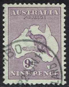 AUSTRALIA 1913 KANGAROO 9D 1ST WMK USED