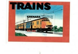 Grenada - 2000 - Trains - Souvenir Sheet - MNH (Scott#3042)