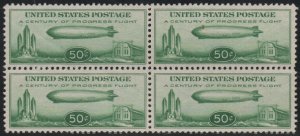 USA C18 VF/XF OG NH, Block of 4, vivid color! SELECT! Retail $300