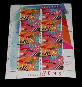 NETHERLANDS, 1993, GREETINGS, SOUVENIR SHEET, MNH,  NICE! LQQK!