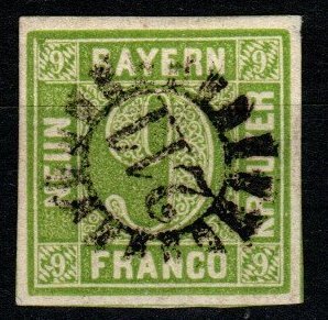 Bavaria #6 F-VF Used CV $16.00 (X8473)