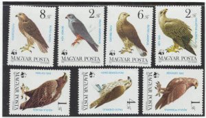 Hungary Mi.3624-30/MNH VF WWF/Birds/1983