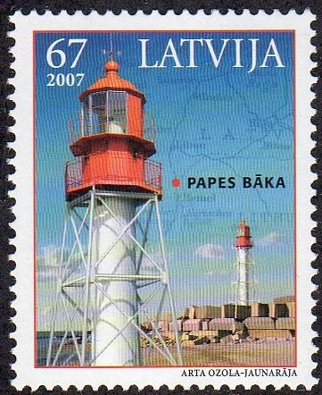 Latvia 676 - Mint-NH - 67s Papes Lighthouse (2007) (cv $3.00)