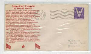 WW2 Patriotic 1943 LIST OF AMERICAN HEROES OF WORLD WAR 2 Winner South Dakota