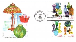 #3325-28 American Glass Edken FDC