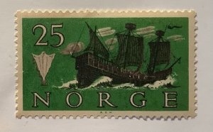 Norway 1960 Scott 383 MH - 25o,  Cog ship