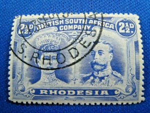 RHODESIA  1910  -  SCOTT # 104a  -   USED   (Hr7)
