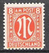 Germany #3N6 AMG Issue MNH