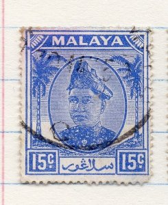 Malaya 1949 Selangor Early Issue Fine Used 15c. 206991