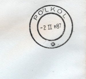 SOUTH AFRICA POLICE Cover *POLKOL* 1987 CDS Proof Strike? Crested Envelope MA454